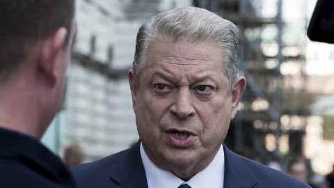 Former US Vice President Al Gore took aim at President Trump on Twitter for not highlighting the clean energy industry in his State of the Union address Tuesday night. (Photo by Grant Pollard/Invision/AP)