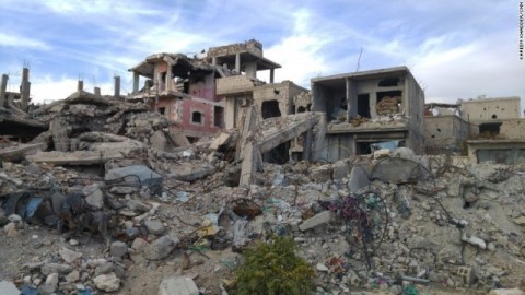 破壊されたシリアの街