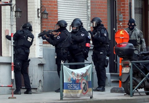 Belgian police seal off area of Brussels in major security operation