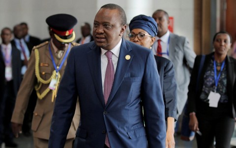 Kenyan President Uhuru Kenyatta arrives for a meeting of the Assembly of the African Union in Addis Ababa, Ethiopia, January 29, 2018. (Reuters / Tiksa Negeri)