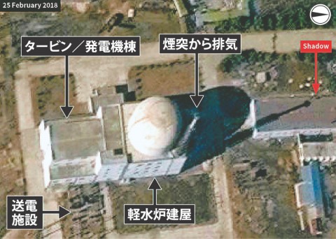 ＜北朝鮮＞軽水炉試運転か　衛星写真で排気確認　英軍事紙