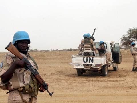 Militants disguised as UN peacekeepers explode two suicide car bombs in Mali