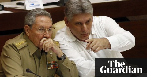  President Raúl Castro of Cuba, left, and VP Miguel Díaz-Canel in 2013. Díaz-Canel is expected to take Castro’s place as Cuba’s next president this week. Photo: Ismael Francisco/AP