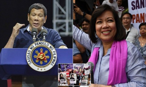 President Rodrigo Duterte Duterte had previously branded Chief Justice Maria Lourdes Sereno an 'enemy' and had told lawmakers to oust her or 'I'll do it for you' Photo: AFP / Getty Images 