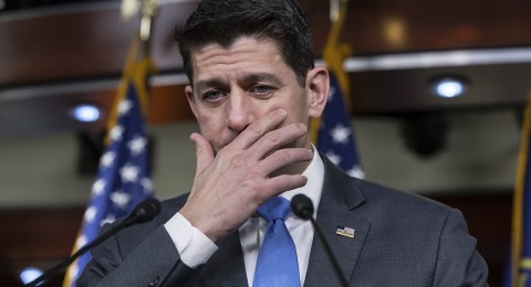 Speaker of the House Paul Ryan pleaded with his conference to come together after a tumultuous few days of infighting. Photo: J. Scott Applewhite/AP 