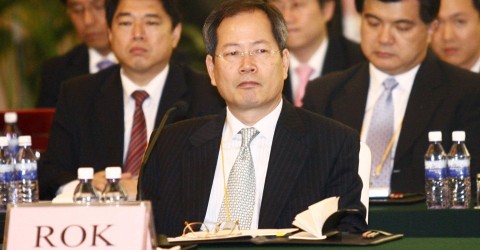Then-South Korean negotiator Chun Yung Woo attends six-party denuclearization talks with North Korea in China in 2007. Photo: Sheng Li / Reuters