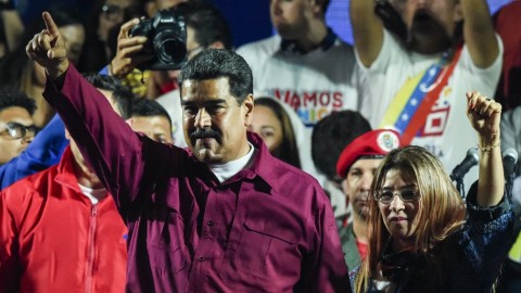 委內瑞拉總統Nicolas Maduro在投票率不佳的情況下連任總統