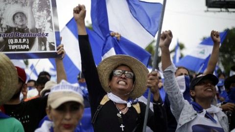 抗議的尼加拉瓜人民