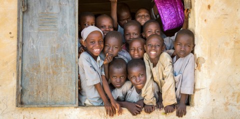 尼日利亞羅尼小學的學童