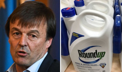 French environment minister Nicholas Hulot said Roundup ruling marks the end of arrogance (Image: Getty/Reuters)