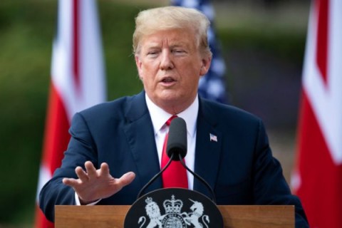 President Donald Trump at a press conference at Chequers in the UK July 13, 2018, where he refused to answer a question by a CNN journalist. Photo: Dan Kitwood | Getty Images