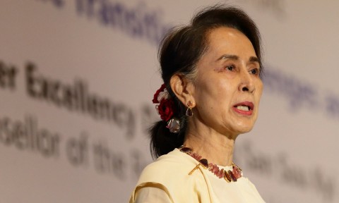 Aung San Suu Kyi has been stripped of a variety of accolades and awards in response to the events in Rahkine. Photo: Suhaimi Abdullah/Getty Images