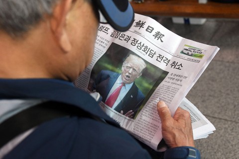 A growing number of obstacles have made South Koreans worry that Trump lacks the stamina for the tough work ahead on a nuclear deal. Photo: Jung Yeon-je/AFP/Getty Images