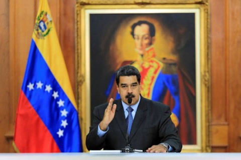 Venezuelan President Nicolas Maduro speaks during a meeting with government officials at the Miraflores Palace in Caracas, Aug. 7. | Miraflores Palace / Handout / via Reuters