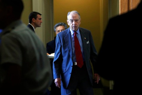 Sen. Charles Grassley, R-Iowa, will apply for assistance under the White House's farm bailout program. Photo: Andrew Harrer/Bloomberg News