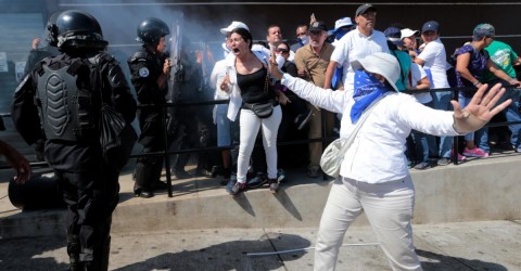 Protesta realizada en Managua en repudio al Gobierno Ortega
