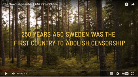 瑞典慶祝言論自由 250 歲生日快樂，推出無監聽專線暢所欲言