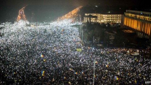 Huge protests force Romania’s government to reverse itself on corruption